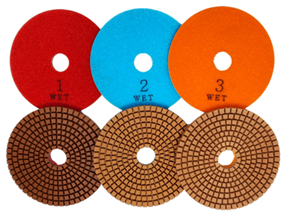 3-Step Wet Polishing Pad 4" · 3.0mm · #1