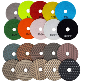 Dry Polishing Pad 3" · #100