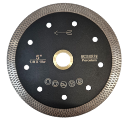 Mesh Porcelain Turbo Blade 5" · 10mm · 1.4mm · 12200