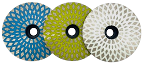 Pine Flower Cup Wheel 4" · 2.2T · Pos.1 · With Resin