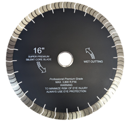 PROPAT Patterened Diamond Blade (Round-Tip) 14" · 25mm · 3.2mm · Round Tip